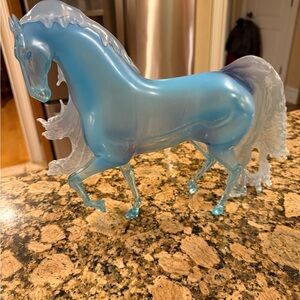 Horse in FROZEN performance Blue Translucent Horse Figurine